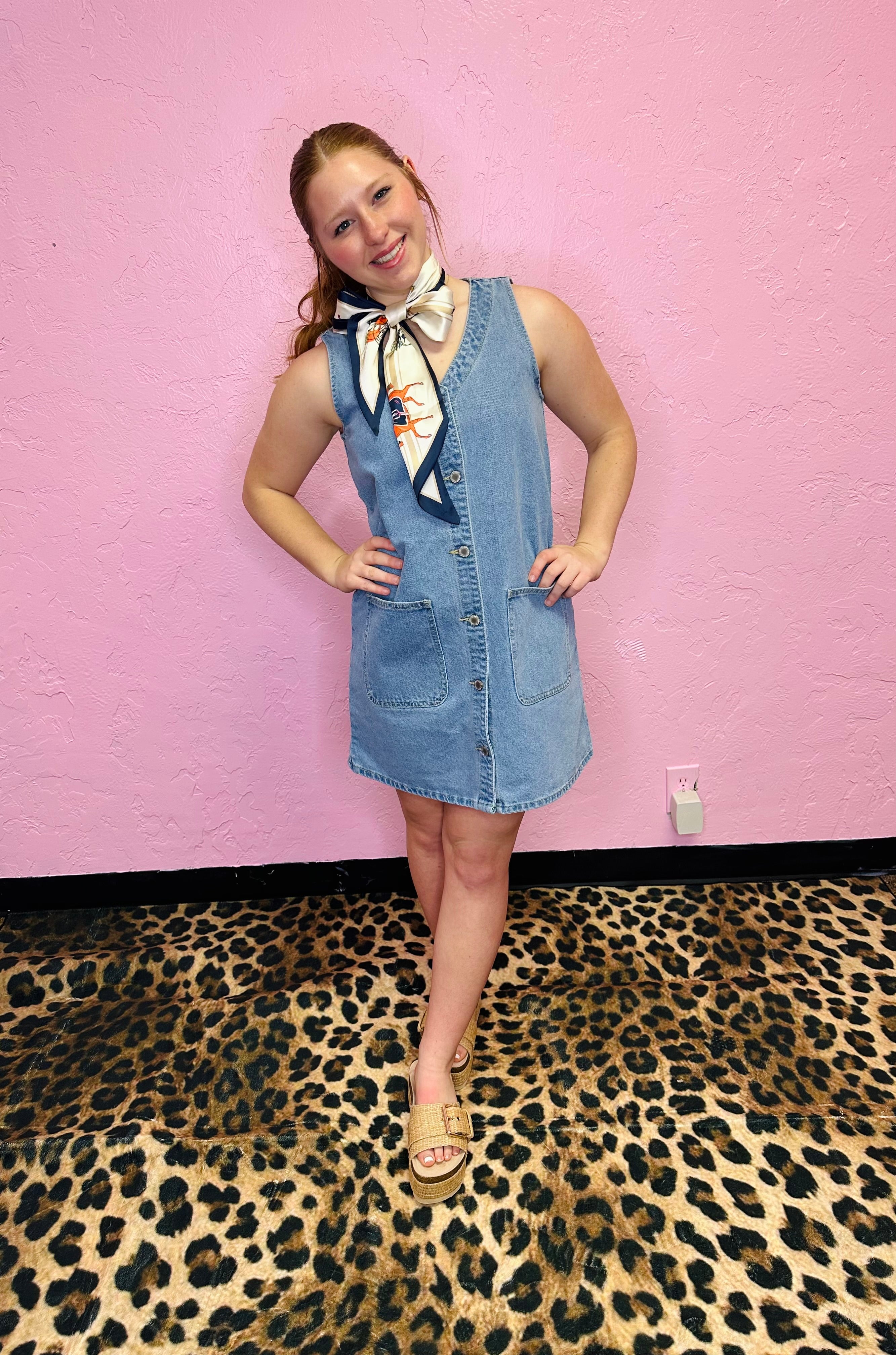 button up denim mini dress Light Denim Button Front Mini Dress - All Dresses