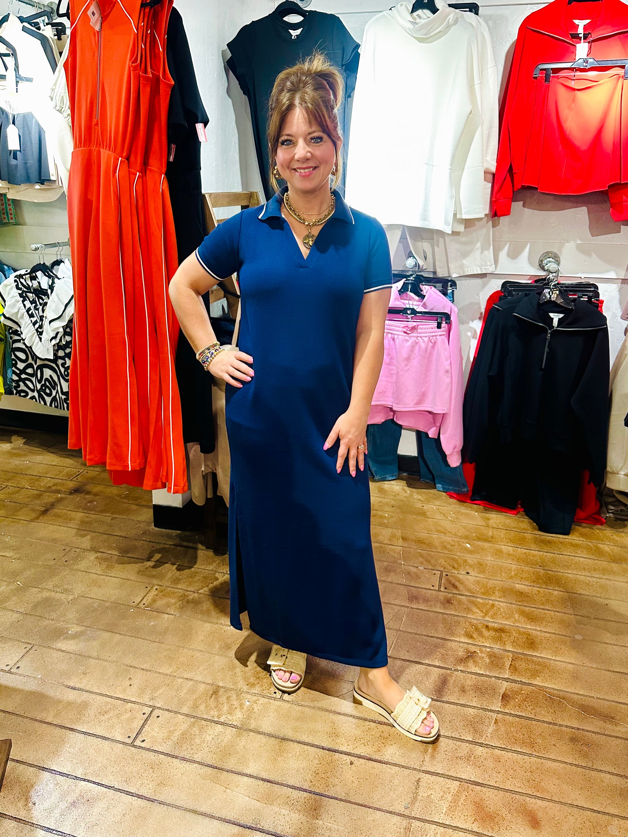 Spanx Maxi Polo Dress M